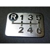 Tuningfan SPP-A002 Plated Shift Pattern Plate for Top Left Reverse