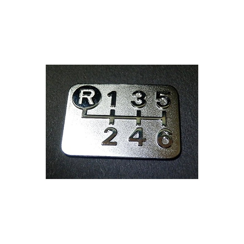Tuningfan SPP-A002 Plated Shift Pattern Plate for Top Left Reverse