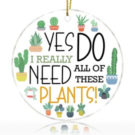 Funny Plant Lover Gifts for Women, Plant Gifts for Plant Lovers Gardeners Ornament Keepsake