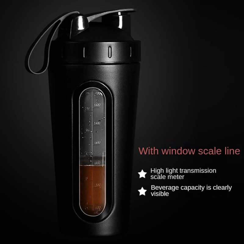 RESFNSE Shaker Bottles for Protein Mixes Stainless Steel Protein Shaker