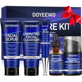 Skin Care for Men, Hydrate, Firm, Anti-Aging & Wrinkle Facial Skin Care Routine Kit Set,Mens Christmas Gifts Stocking Stuffers Secret Santa Gifts for Men Him Dad Boyfriend Husband Birthday Valentines