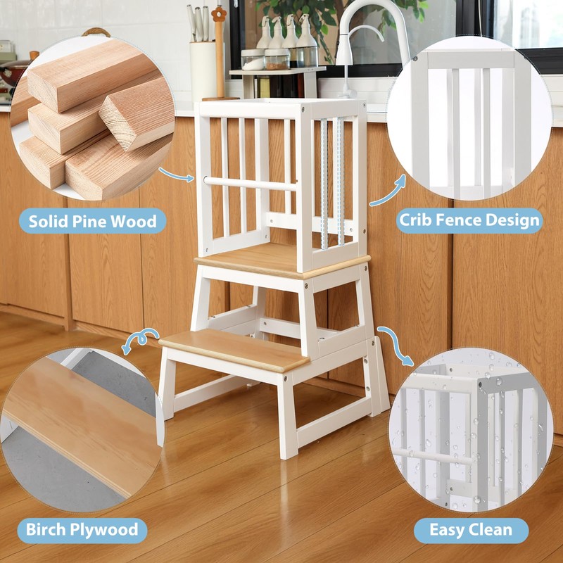Kids Kitchen Step Stool, Ideal Toddler Learning Standing Tower, 2025