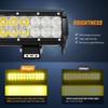 Nilight LED Light Bar 12 Inch 72W Spot Flood Combo