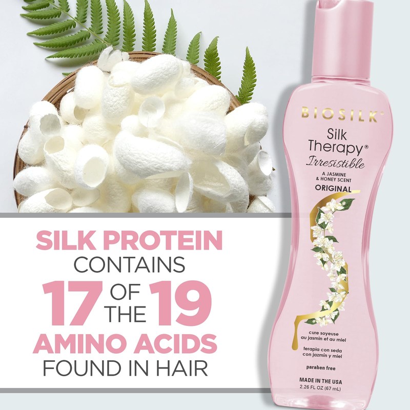 BioSilk Irresistible Collection Silk Therapy Leave-in Treatment, For All Hair