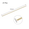 sourcing map Brass Rod,Brass Solid Round Rod 2mm Diameter 100mm