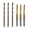 3-Pack Metric Tap & Drill Bit Set - M3×0.5 Ti-Coated