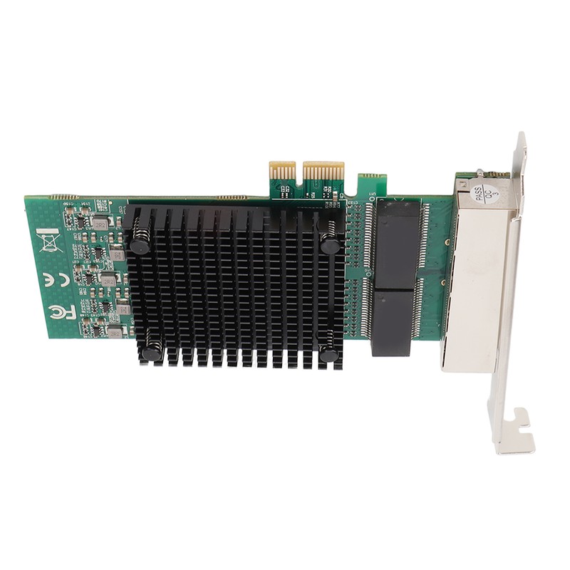 PCIE X1 Ethernet Card 4 Port RJ45 Copper Interface JL82571GB