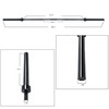 Signature Fitness Olympic Barbell Standard Weightlifting Barbell, Black, BLK-2IN7FT