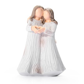 Angel Figurine of Friendship Forever Sisters and Best Friends Figurines, Guardian Angel Sculpture Home Decorative Gift to Show Friendship, Blessing, Angel Gift for Christams, Birthday