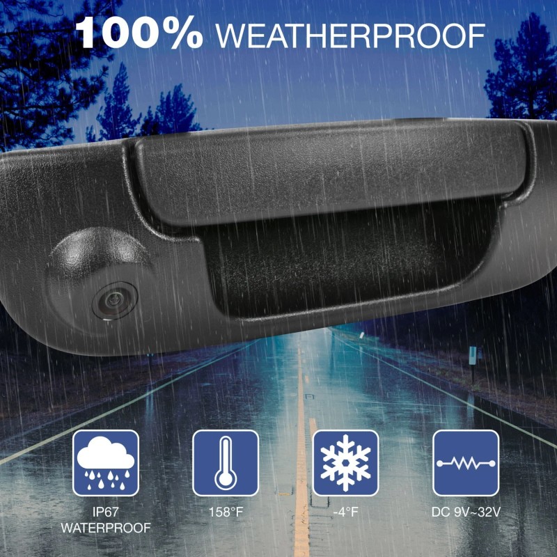 Toption NEW Wireless Tailgate Camera Rear View Backup Cam~02~08 Dodge