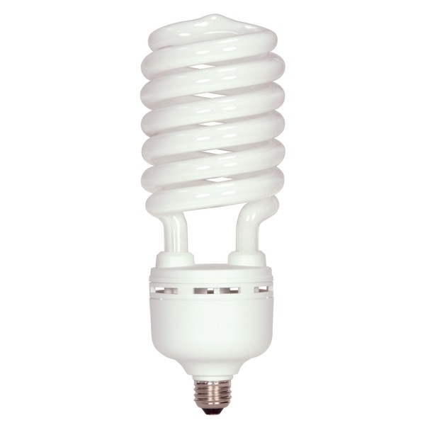 Satco S7375 105 Watt (400 Watt) 7000 Lumens Hi-Pro Spiral CFL Soft White 2700K Medium Base 120 Volt Light Bulb