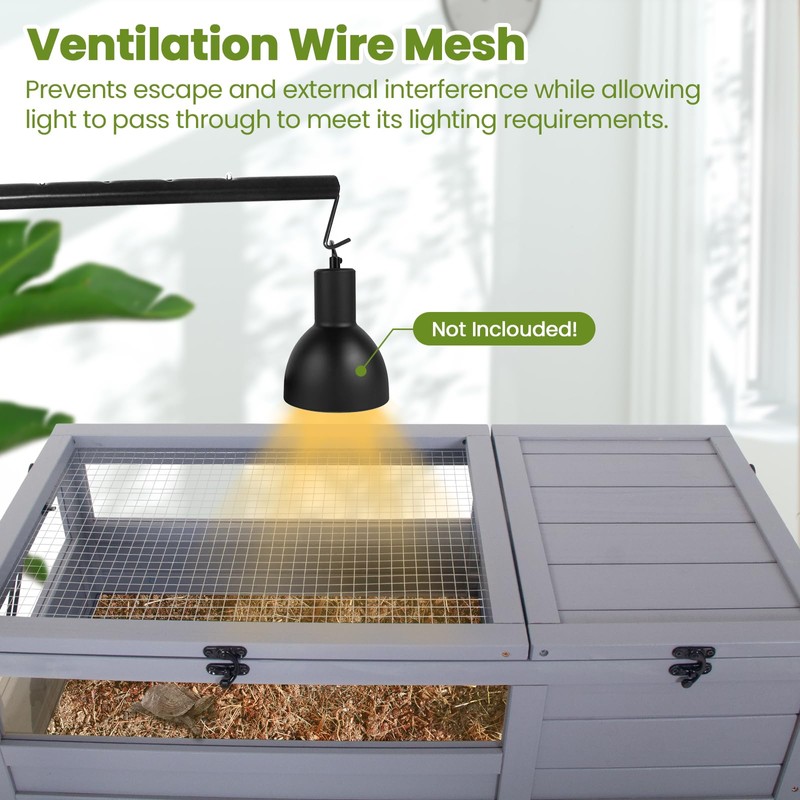 Agitree Premium Reptile Habitat Enclosure for Tortoises, Lizards, and Snakes