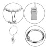 RuishiLinh 20 Pcs Curtain Clips Rustproof Metal Curtain Rings with