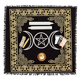 Alternative Imagination Wiccan Altar Supply Kit. Standard Kit Featuring a Copper Offering Bowl.