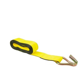 Mytee Products Ratchet Tie-Down Straps with Wire Hook, 2" x 30' Yellow Ratchet Strap | 10,000 Lbs Breaking Strength | Heavy Duty TieDown Ratchet Straps for Flatbed, Truck, Trailers Pickup (10 Pack)