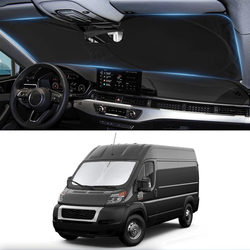 Sunshade for RAM ProMaster Windshield Sun Shade for 2014-2025 2026