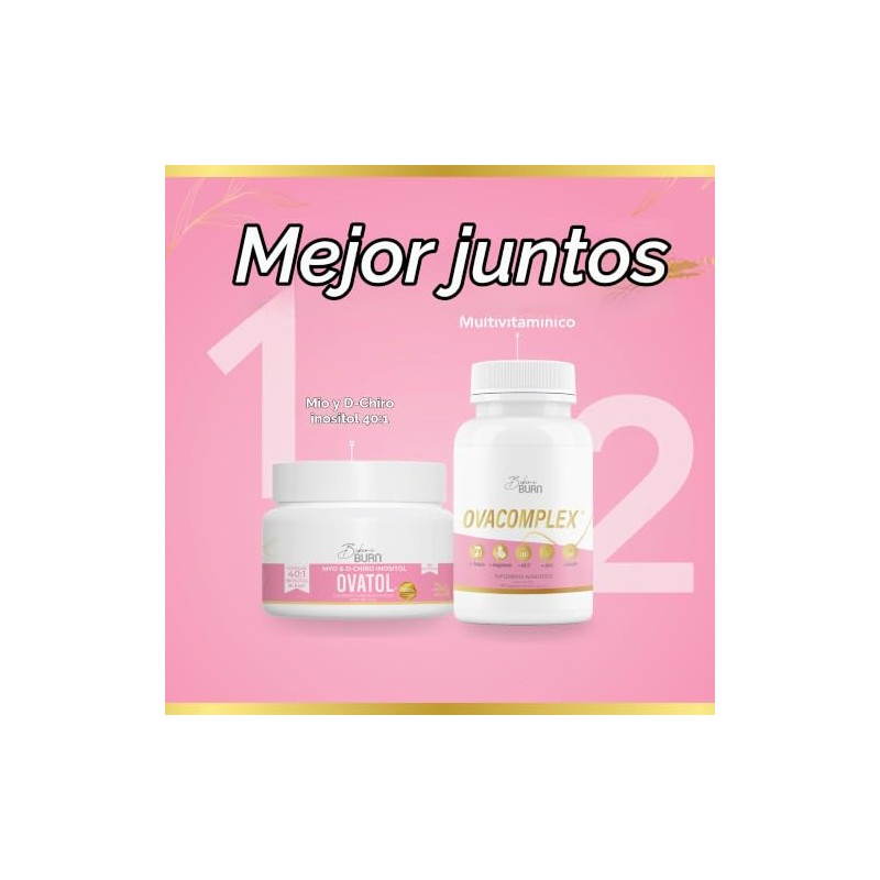 Inositol Ovatol Myo Chiro Polvo Alta Porción 6000mg Por Toma