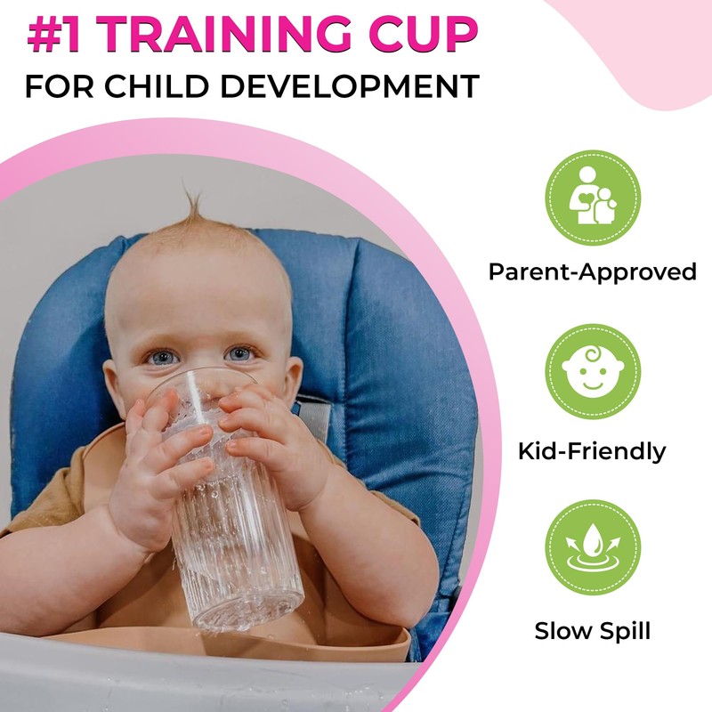 Reflo Smart Cup Bundle (Green 2-Pack) Baby-Led Weaning Montessori Cup