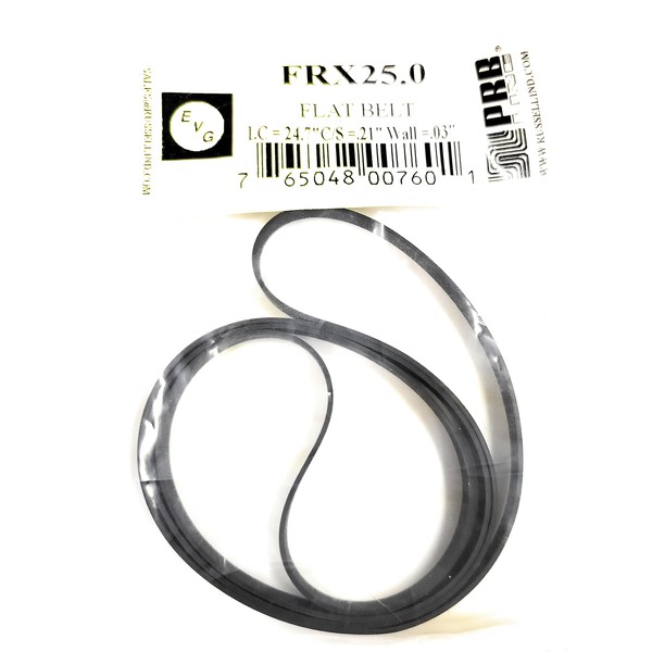 FRX25.0 PRB/EVG Flat Drive Belt (1PC) for Record Player Phonograph