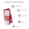 Encasa XO Cotton Napkins Set of 12 | Buffalo Red