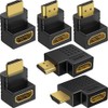 Warmstor 6 Pack HDMI 2.0 Male to Female Angled Adapter