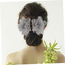 Abaodam Tocados De Novia Accesorios Para El Cabello Clips De Garra Para Cabello Grueso Pinzas Para El Cabello Trenzadas Para Mujeres Pinza Para El Cabello Flor Horquilla Denso Tela Perder