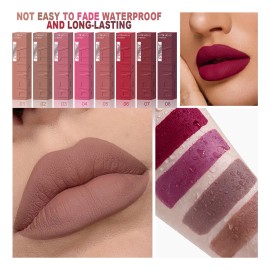 Labial Líquido Mate Waterproof Dunuf 1 Pieza