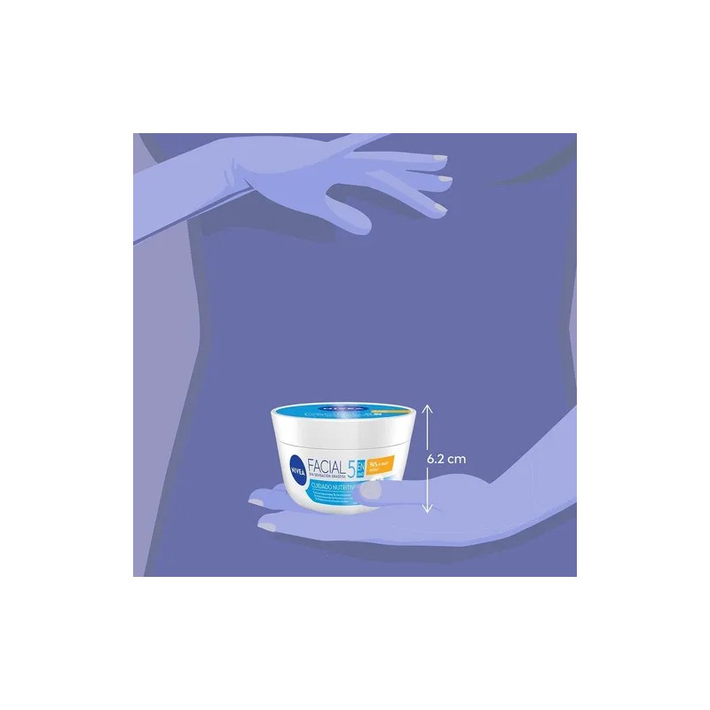 Crema Facial Hidratante NIVEA 5en1 Sensación Ligera 200 ml