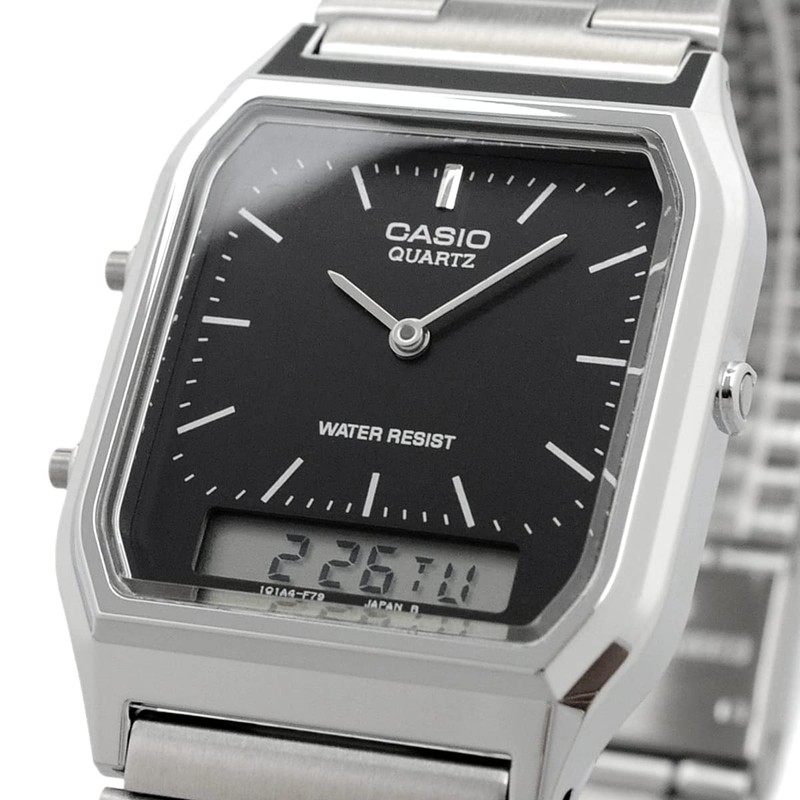 CASIO AQ230A-1 Men’s Ana-Digi Wristwatch, Dual Time