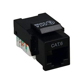 Cable Leader Cat6 RJ45 UTP Tool Less Keystone Jack (Black)