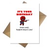 Funny Deadpool Birthday Card - Mr Pool Doesn't Care That