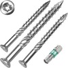 T-Inox 5 x 80 Terrace Screws, C1 Stainless Steel, Hardened,