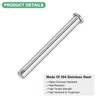 M METERXITY 2-Pack Single Hole Clevis Pins, M10 x 120mm