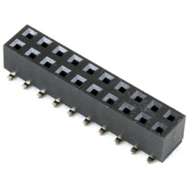 (Qty 9) Proto-Advantage HDR100IMP20F-G-V-SM-DR 0.1" 20 pin Dual Row Vertical Female Header Surface Mount Gold