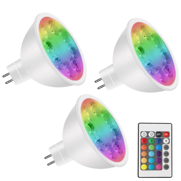 Noobibaba MR16 Color Changing LED Bulbs, MR16 LED Bulbs 4W
