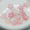 50Pcs Cherry Blossom Acrylic Flower Beads, Mini Floral Spacer Beads