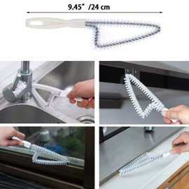 Window Groove Cleaning Brush, Pack of 6 Cleaning Brushes for Window Door Cleaning All Corners and Gaps Window Frame Cleaning Brush Groove Cleaning Brush (6 Pieces)
