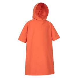 Mountain Warehouse Lagoon Microfibre Kids Hooded Towel Poncho - Quick Drying Swimwear, Boys & Girls - Summer Beach, Swimming, Pool, Diving & Water Sports Orange S