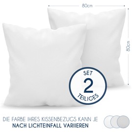 Dreamzie - Set of 2 Pillowcases - Anthracite Grey - Microfibre (100% Polyester) - Very Soft Pillow Covers