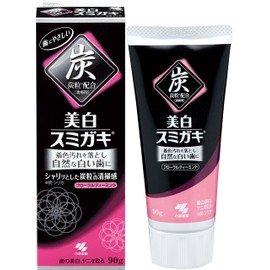 【まとめ買い】美白スミガキ 炭粒(炭・シリカ)配合 歯を白くするハミガキ フローラルティーミントの香り 90g×2個