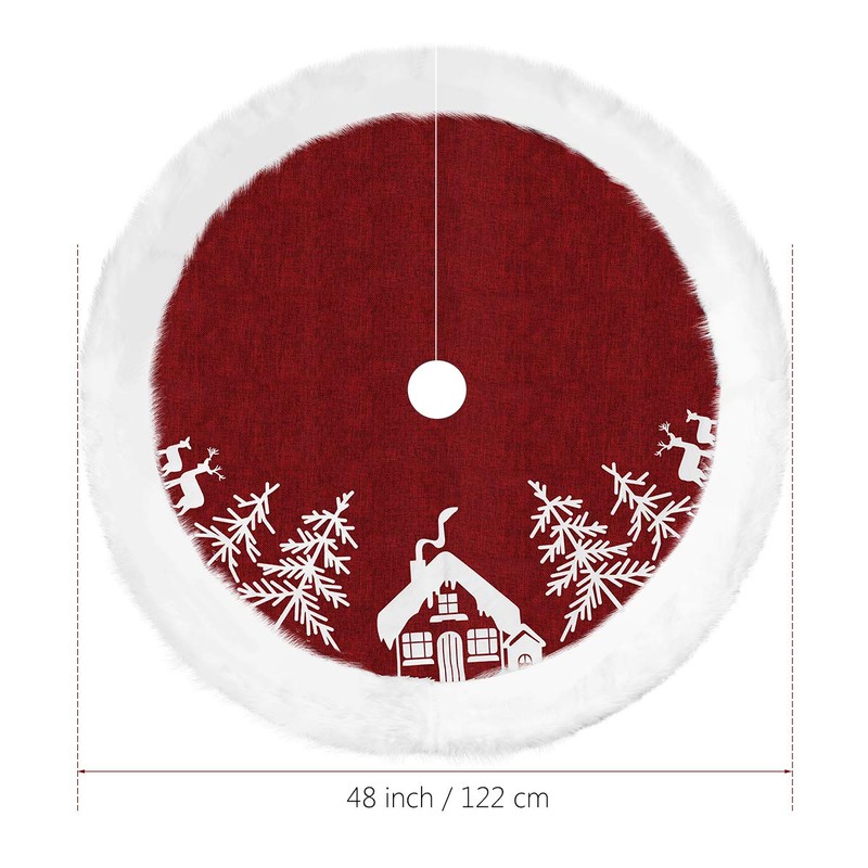 Vosarea Christmas Tree Rock Xmas Tree Base Mat Holiday Christmas