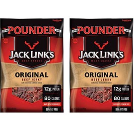 Jack Links Beef Jerky, Original Flavor, 16 Ounce, 2 Pack