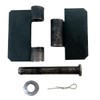 8 Pack Heavy Duty Weldable Hinges 12Ga Solid Steel, Butt