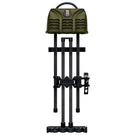 Tightspot Hunting Shooting Archery Shift Lock 5 Arrow Right/Left Hand 1-Piece Fully Adjustable Bow Quiver, Moss Green