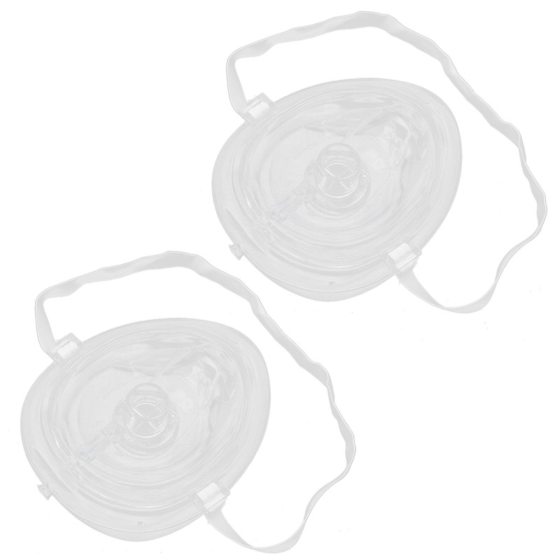 Pocket Resuscitator OneWay Valve Breathing Emergency Artificial CPR Rescue Face