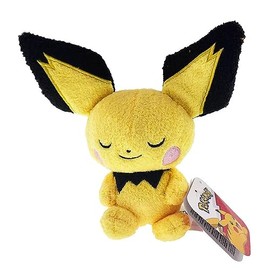 Pokémon Pichu Sleeping Plush - 5 Pollici Premium Plush, Multicolore