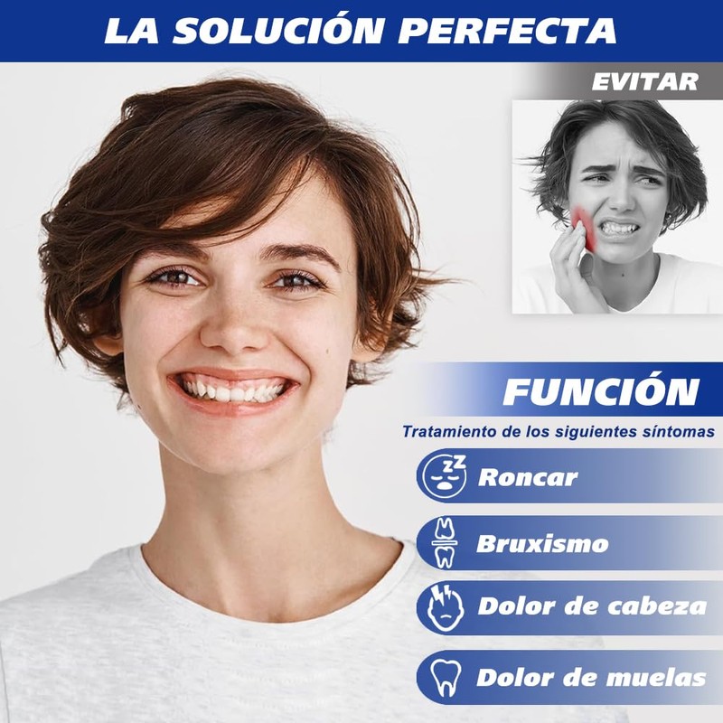 4 PCS Guarda Dental para Dormir, Protector Bucal de Dientes