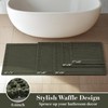 RESARE Waffle Bath Mat for Bathroom, Super Absorbent Bathroom Rugs
