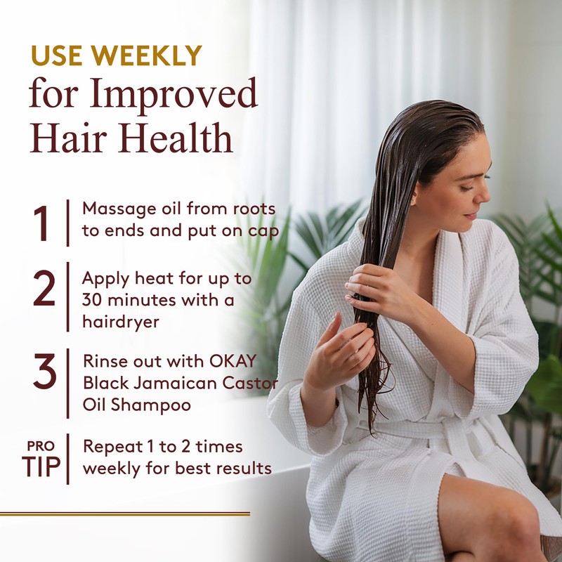 OKAY Pure Naturals Black Haitian Castor Oil - Castor Oil