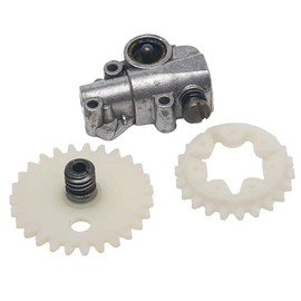 Carkio Oil Pump Worm Gear Wheel Combination Set Compatible with Stihl 038 048 MS380 MS381 Chainsaw